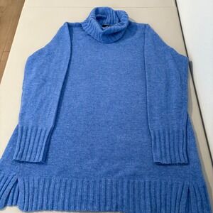 Ellos Blue Turtleneck Sweater